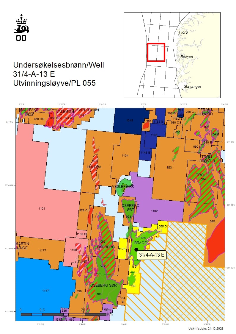 Map of well 31-4-A-13-E